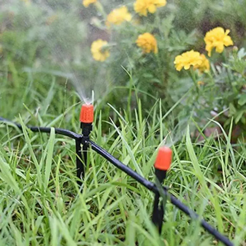 Automatisches Sprinkler-System-Set, Bewässerungssystem für Terrassenverneblung, Schnellanschluss, wassersparend, Bewässerung von Terrassenverneblung von Pflanzen