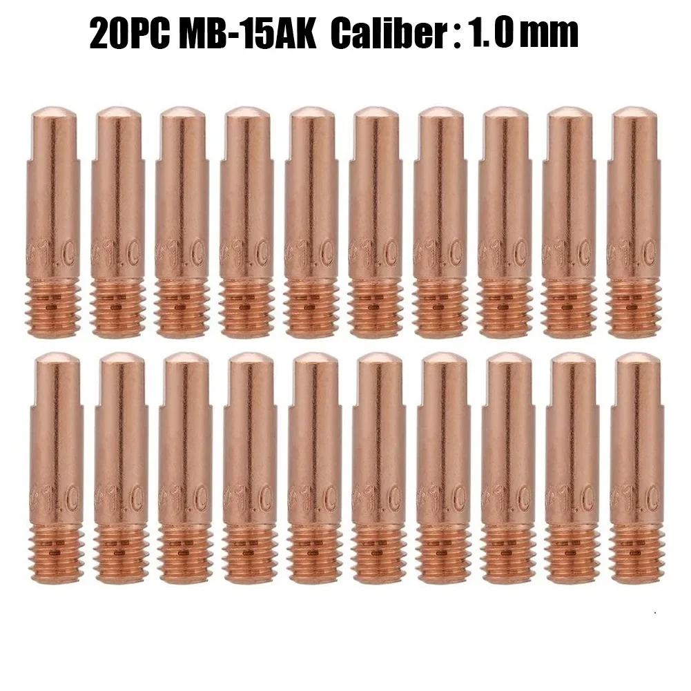 Mig/Mag Contact Welding Torch Nozzle Accessories Contact Tip Fits MB-15AK Welding Torch Contact 0.6/0.8/0.9/1.0/1.2mm