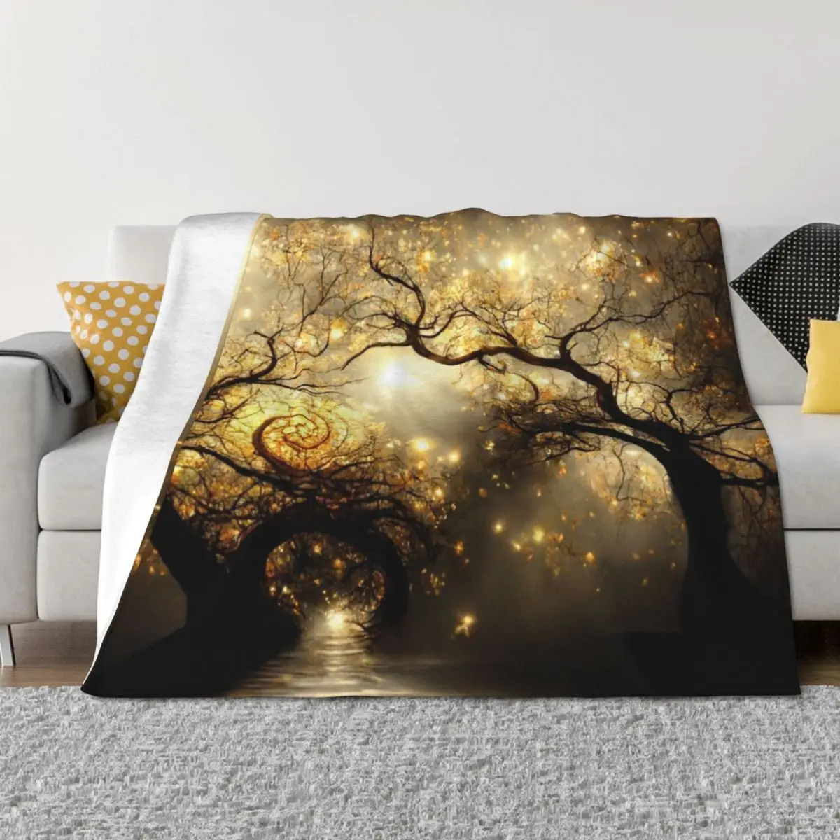 

Halo Throw Blanket Luxury Luxury Throw Soft Plush Plaid Thin Blankets