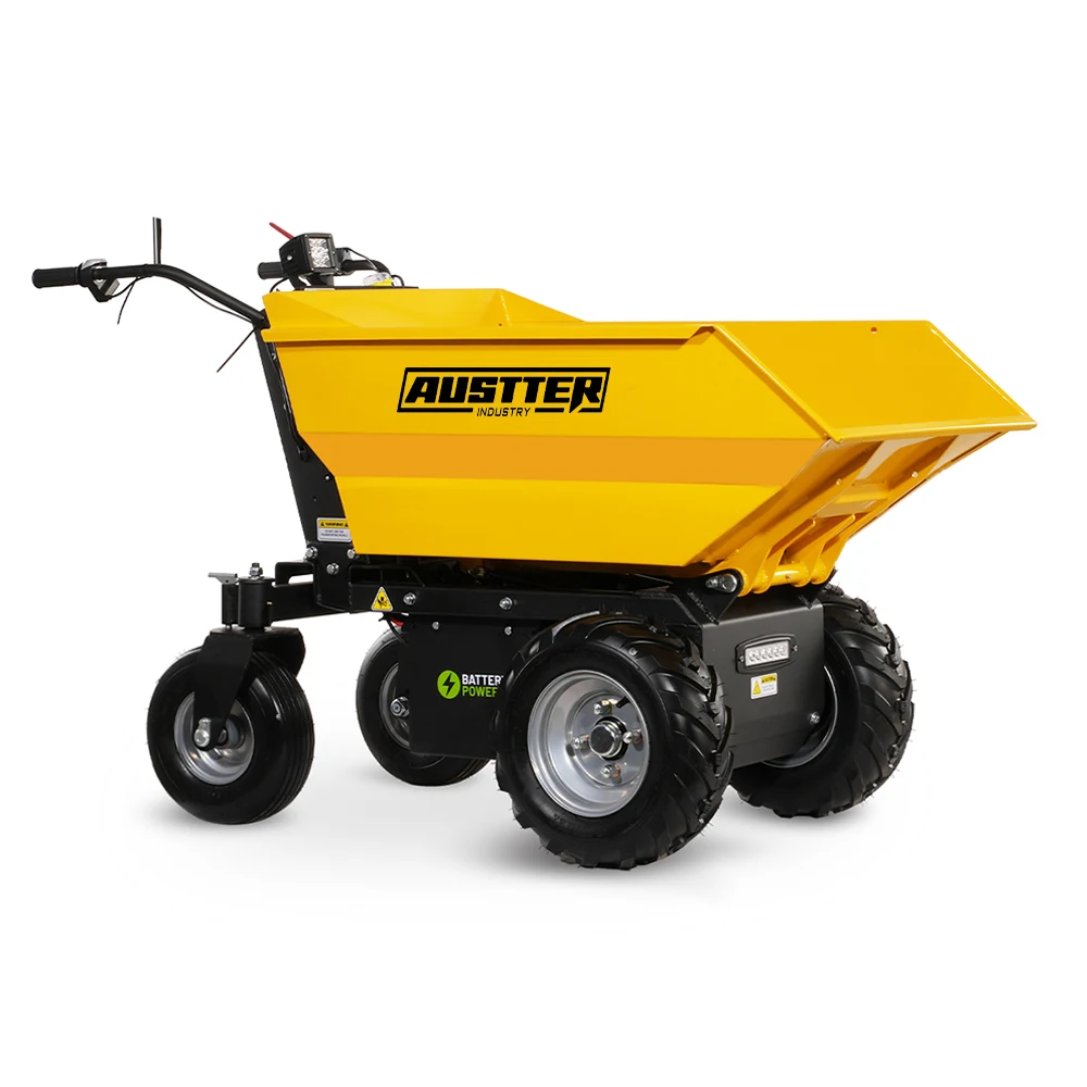 CE Approved 500kg Loading Battery Power Transmission Mini Electric Dumper