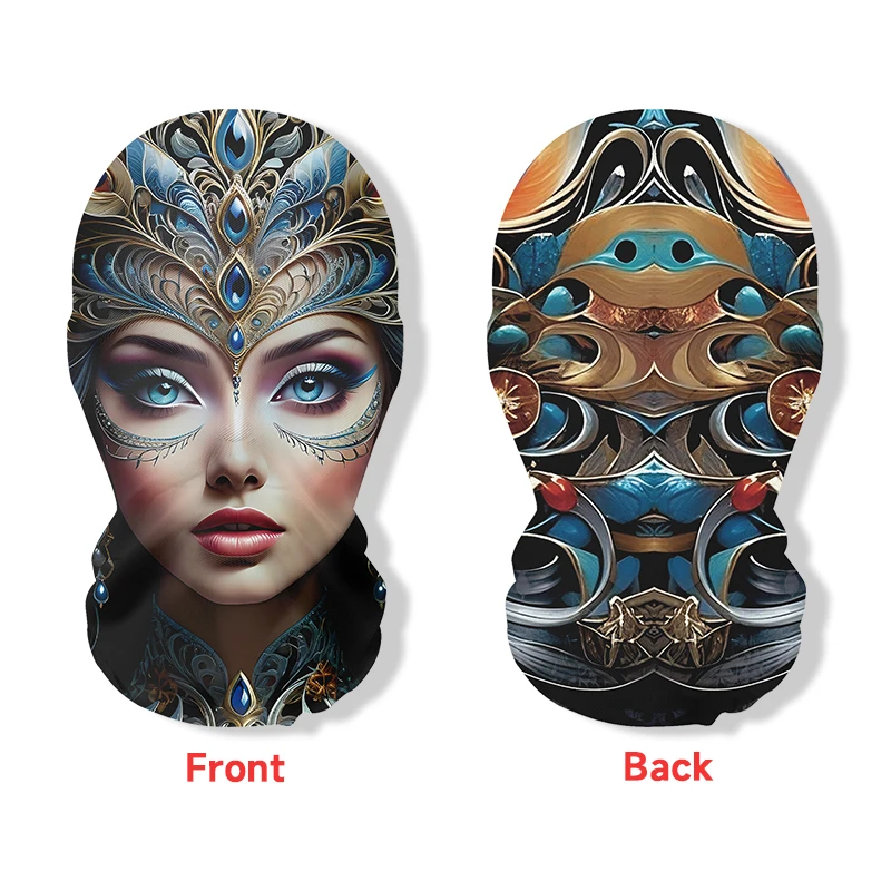 クリエイティブな通気性のある3Dヘッドギアバラクラバ、リアルな顔面ストレッチメッシュ、斬新なマスク、ユニセックス、カーニバルパーティー、ロールプレイング用