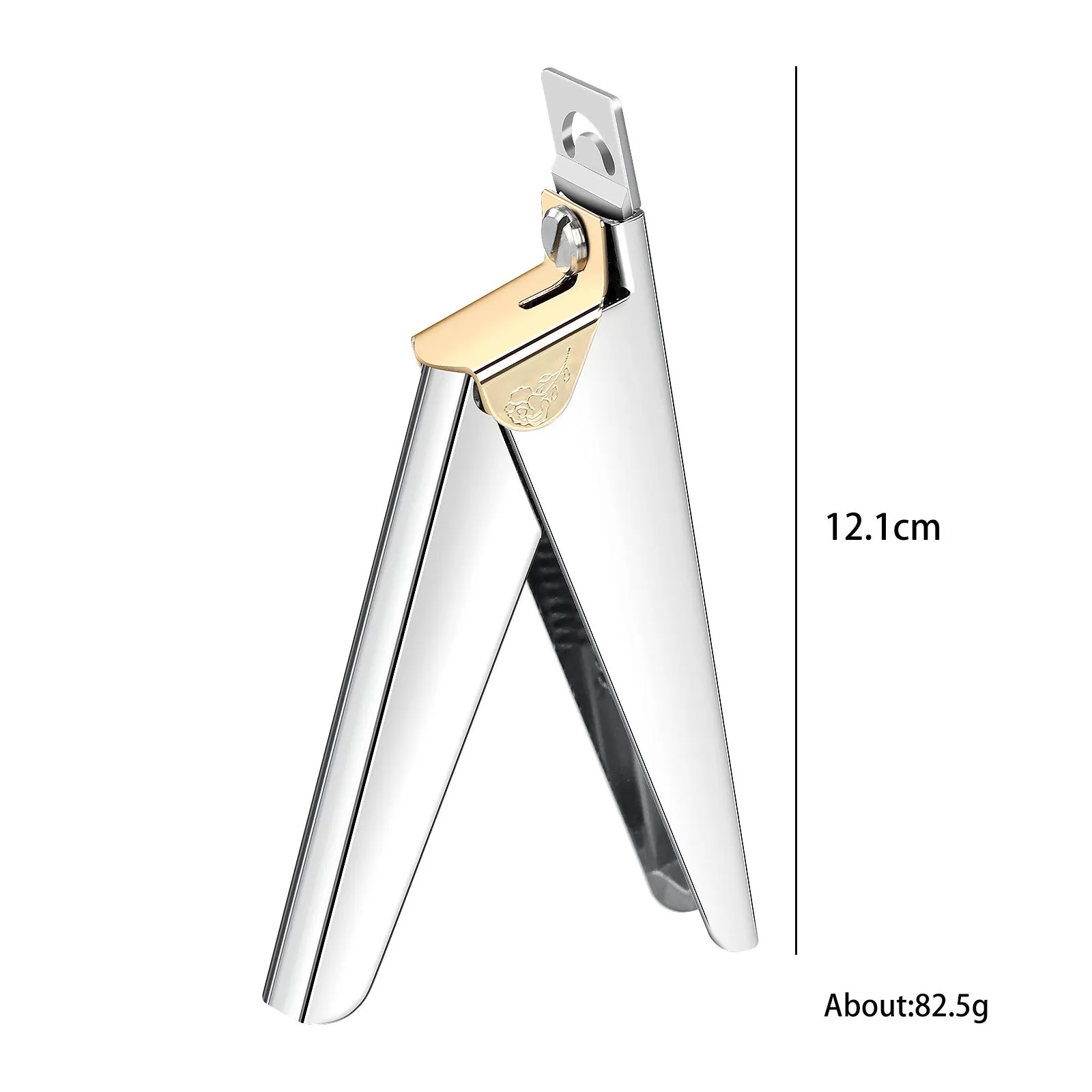 Tagliaunghie di precisione, forbici a forma di U e taglio francese per unghie finte, strumento per unghie durevole in acciaio inossidabile