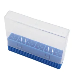 Easy Nail 6 Slots Storage Box set For Nail Drill Bit Files Holder Container Case Display Organizer Acrylic Manicure Tool