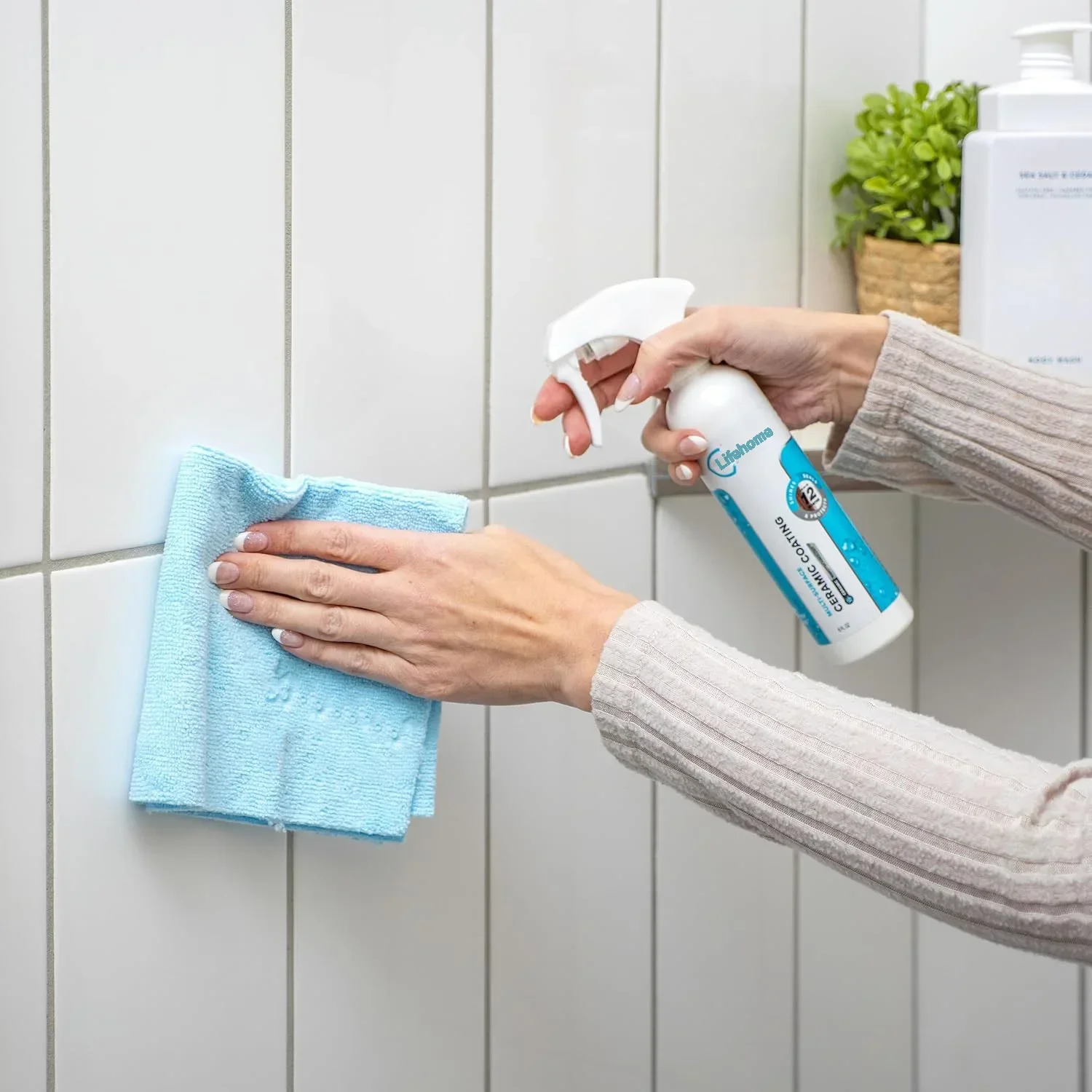 Keramikbeschichtungs-Spray-Set Glanzversiegelung Schutz für Küchen- und Badeoberflächen Verhindert Flecken und Schmutz und für Auto-Keramikbeschichtung – Detail 9