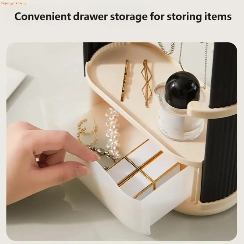 

E06E многослойная подставка для ювелирных изделий, вместительные органайзеры для сережек для ожерелий, браслетов в современном