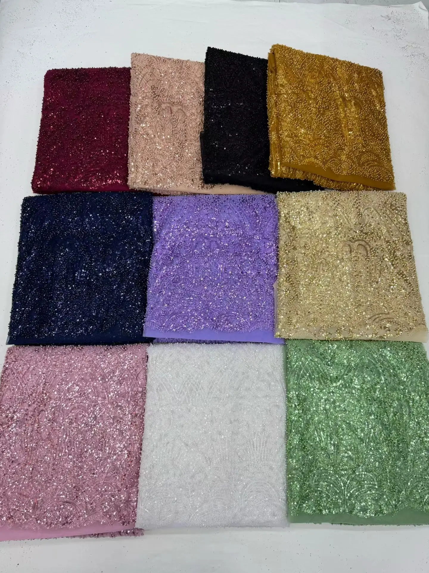 

Нигерийское кружевное полотно из тюля 2026 года для пошива свадебных платьев, шифоновое, для вечеринок, гипюр, высококачественная вышивка, хлопок, 5 ярдов, XL174