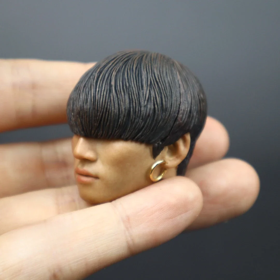 1/6 Scale Korean Star Head Played Kang Dae Sung Head Carving Model for 12in Action Figure Toys