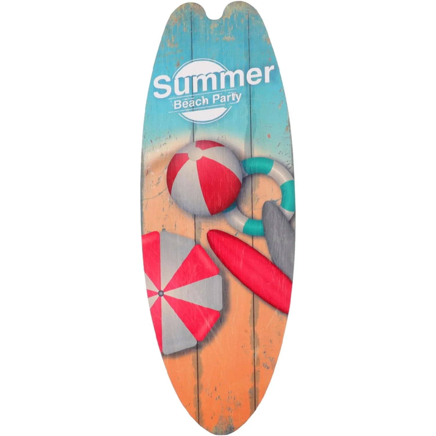 Surfboard Wall Hanging Wooden Sign Beach Decor Summer Themed Tropical Bar Wall Decor Welcome to Paradise Door Sign for Home Room