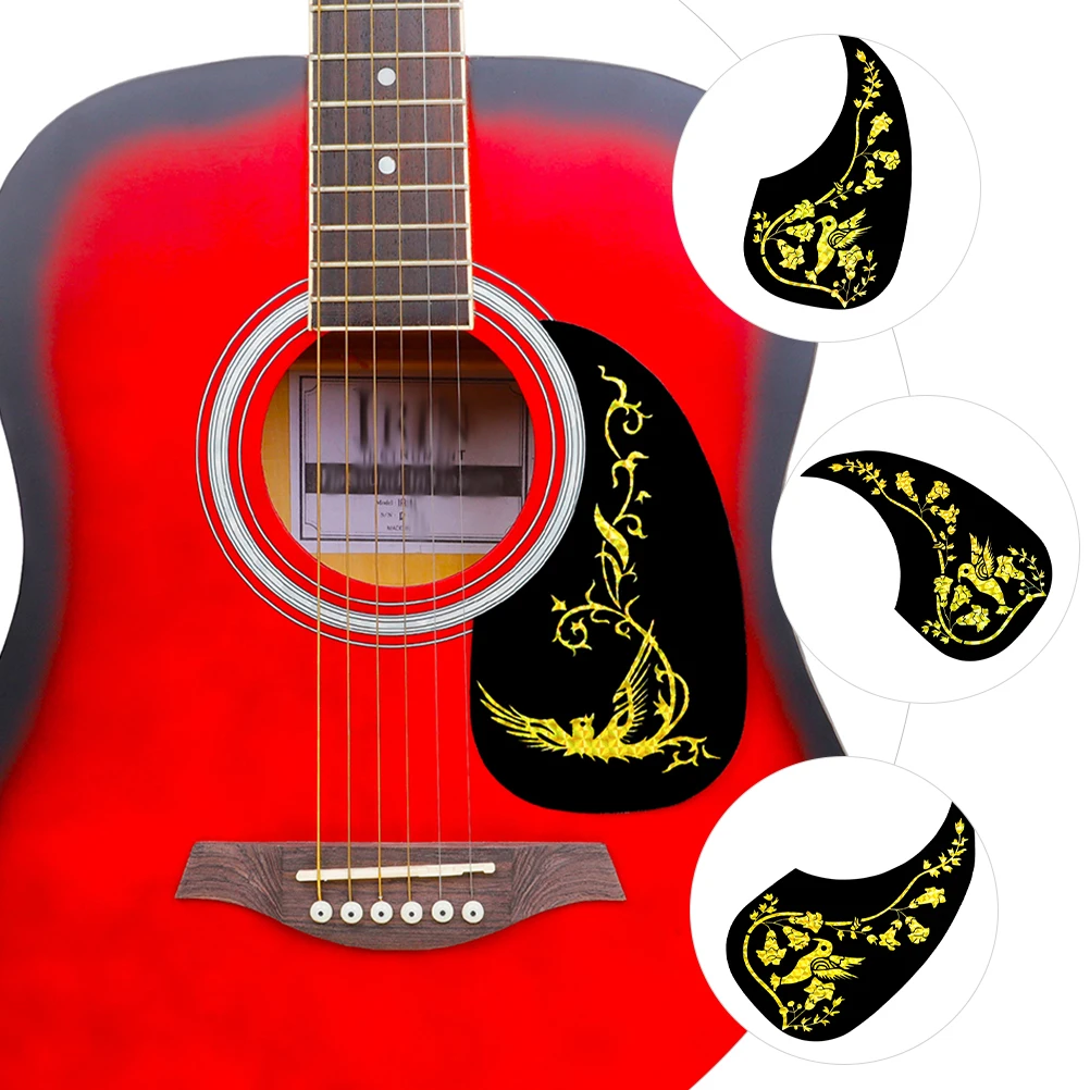 

10Pcs Guitar Pickguards Water Drop Shaped Decorative Acoustic Electric Guitar Protective Scratch Plate Vinyl Pickguard Decal