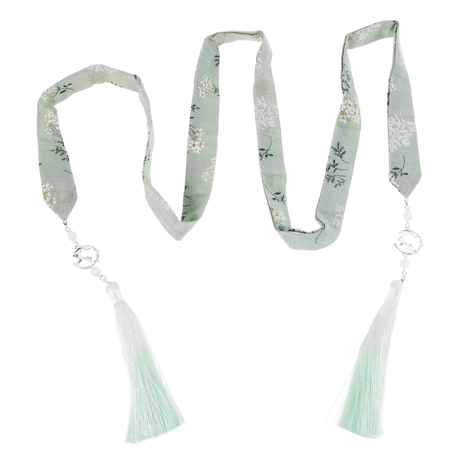 

Elegant Hanfu Hair Accessories Gradient Tassel Artificial Silk Green Color Soft Material Versatile Occasions Traditional Chinese