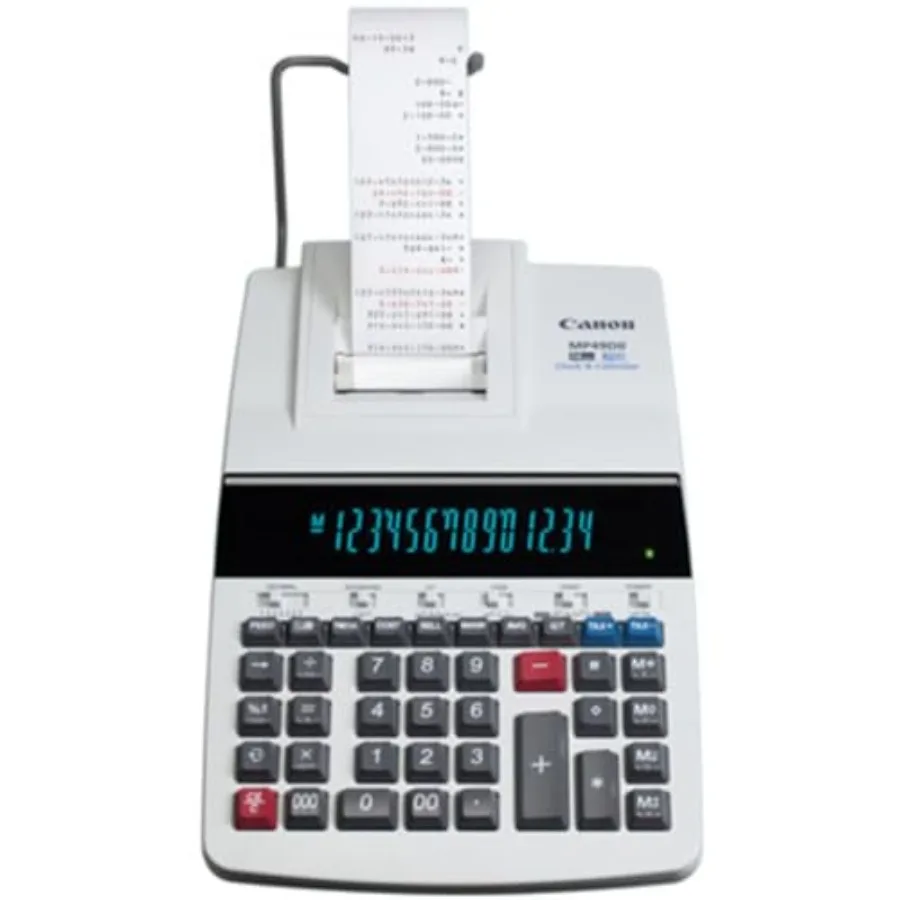 MP49DII Calcolatrice da stampa desktop per uso ufficio con ampio display LCD Velocità di stampa veloce e design energetico ideale