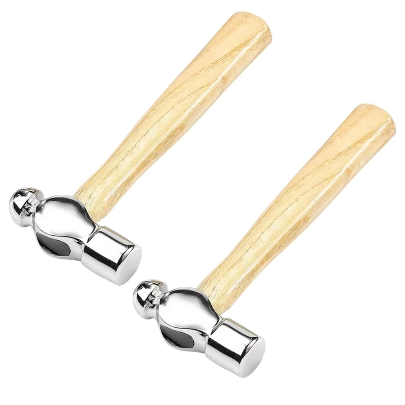 

2 Pcs Hunting Hammers for Leathers Craft Mini Hammer Set for Jewellery Making