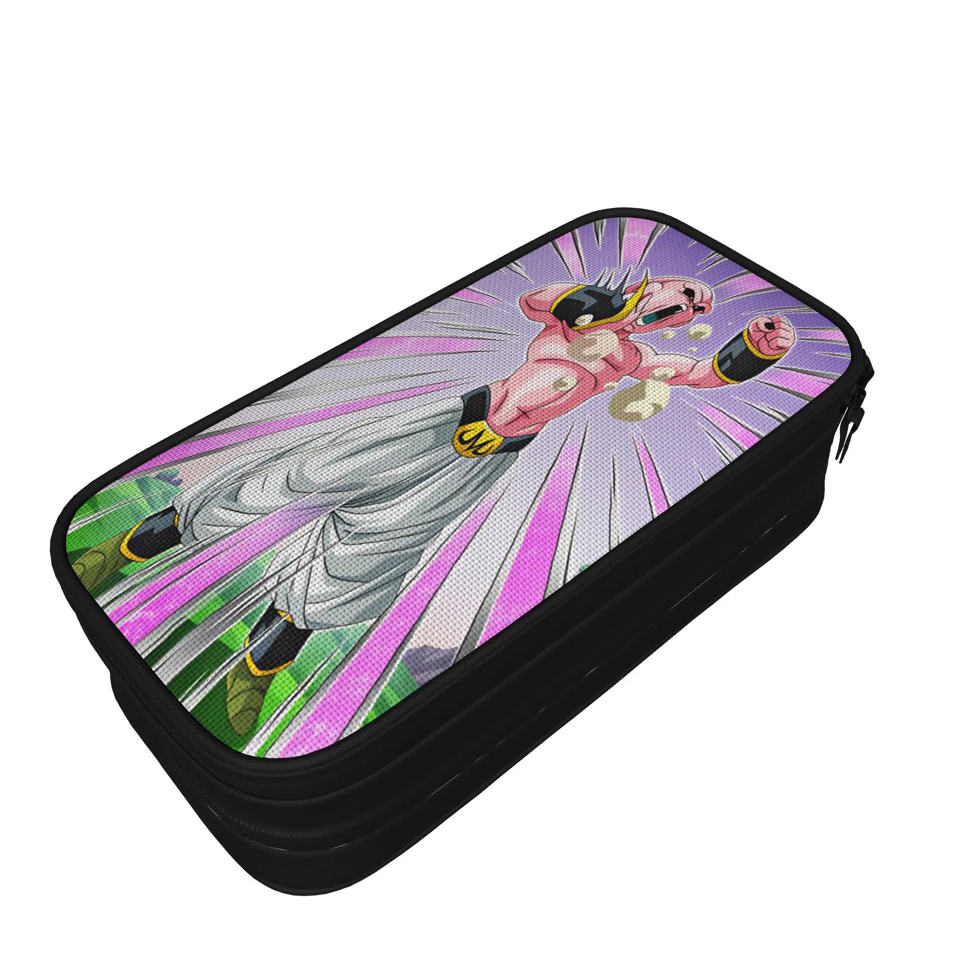 Cool Pencil Case Pinks Monster  Pencil Pouch Dragon-Balls School Pencil Cases Kids Double Layer Graphic School Stationery