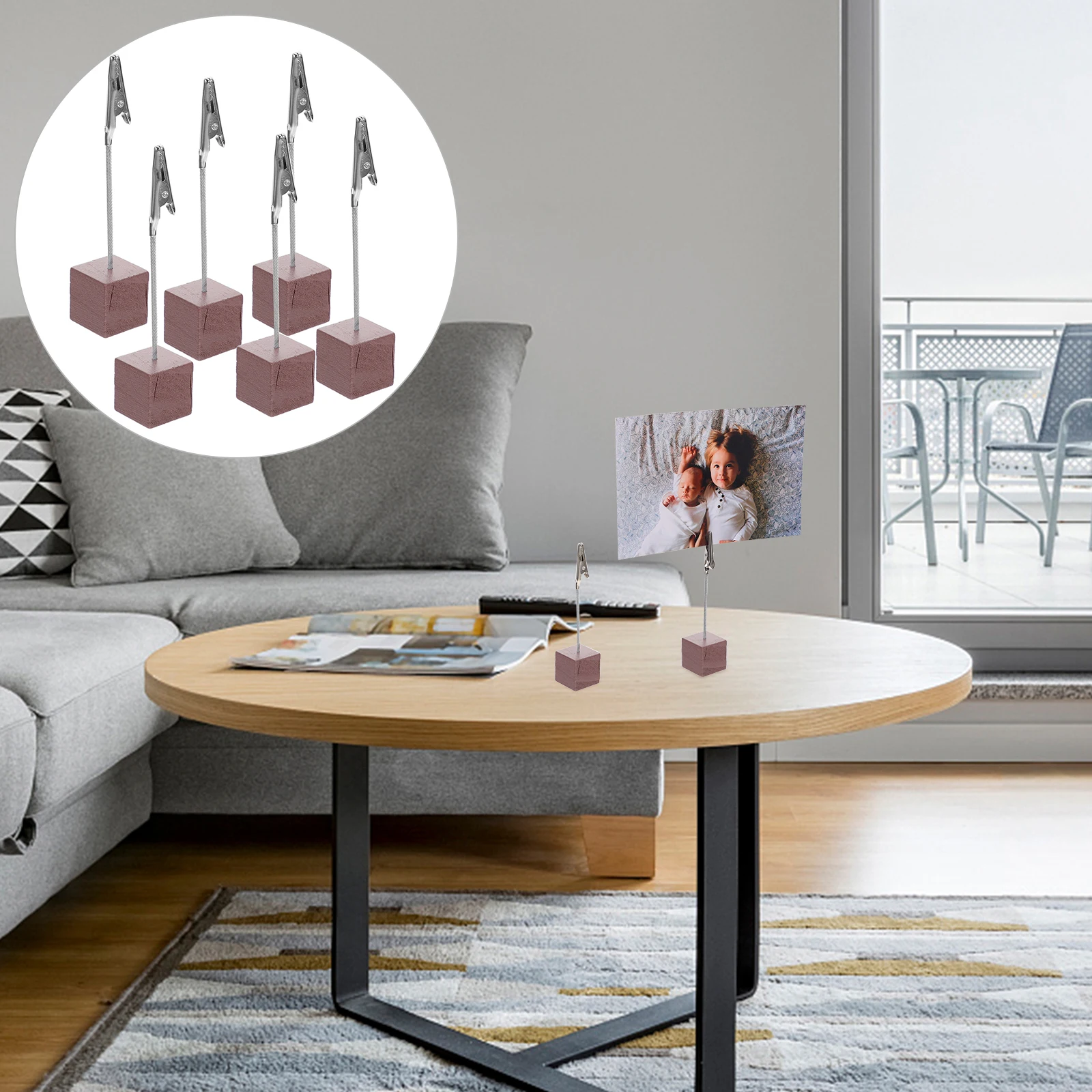 

6Pcs Compact Crocodile Clip Set Easy to Use Paper Clip for Office School Home Decoration Holds Notes Photos Cards Efficient Desk