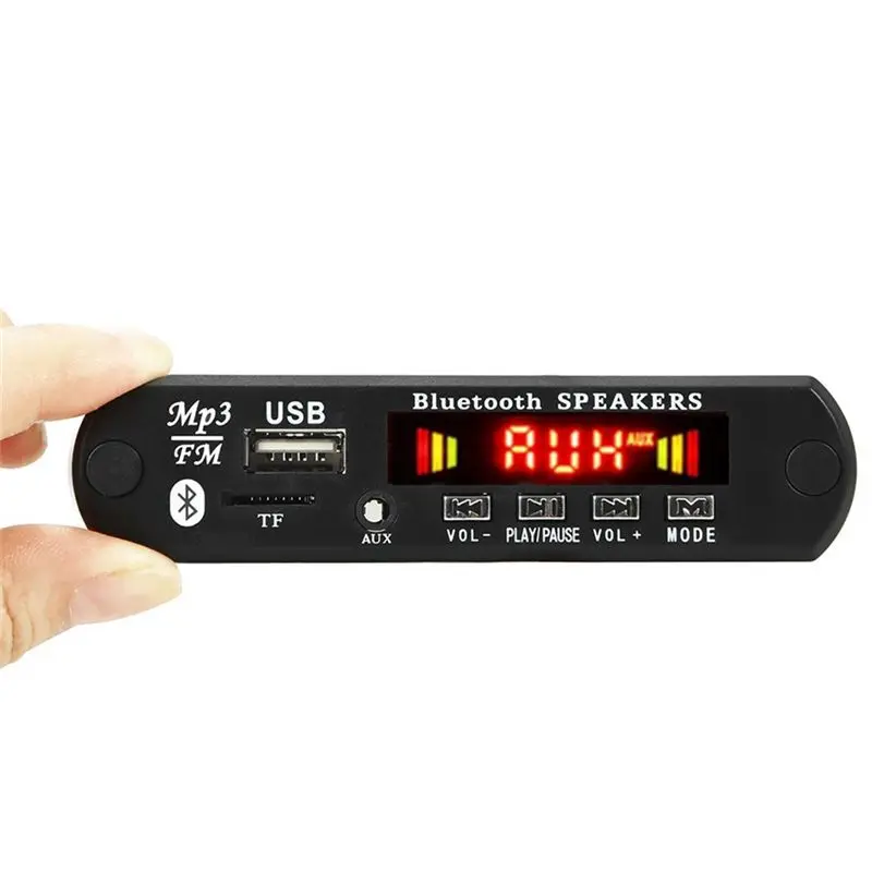 DC 5V 2X3W 6W Amplifier Decoder Board Bluetooth V5.0 Car MP3 Player USB Recording Module FM AUX Radio for Speaker