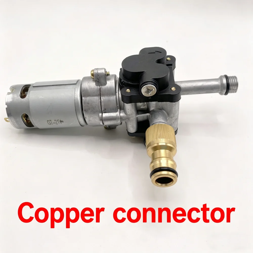 

【Hot】21V Pressure Washer Zinc Alloy Pump Head Plunger Portable Lithium Power Cleaner Accessories Car Washing Machine Pump Host