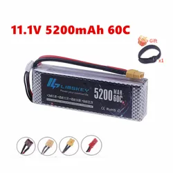 3S Lipo Battery 11.1V 5200mah 60C For RC Car Quadcopter Drone Airplane Helicopter With XT60 Deans T XT90 EC5 11.1V Battery