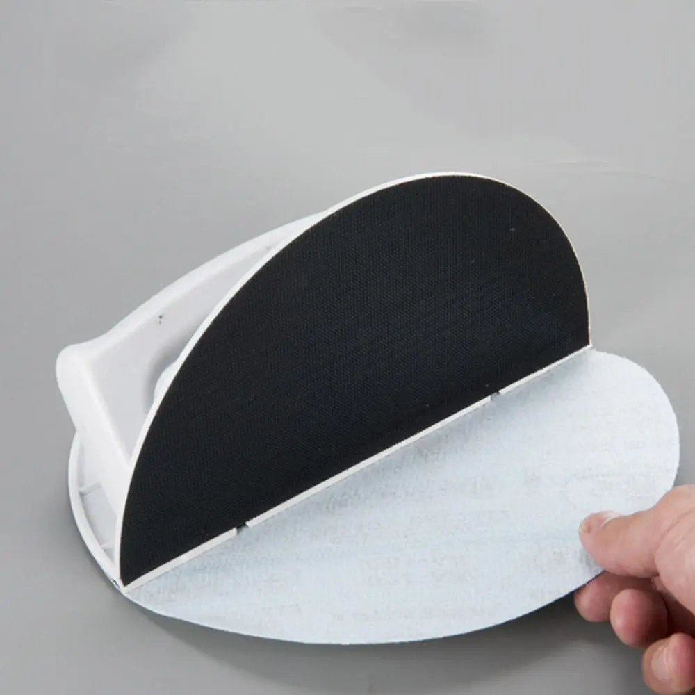 Ferramenta de lixamento de ângulo semicircular autoadesiva multifuncional durável ferramenta de moagem ângulo reto design plástico