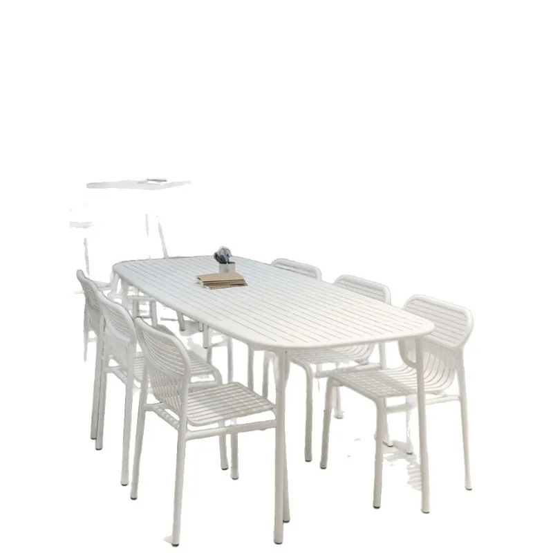 

Комбинация стола и стула на открытом воздухе, двор, открытый кованый железный алюминиевый сплав, кафе под открытым небом, магазин чая с молоком, сад, мода, доп