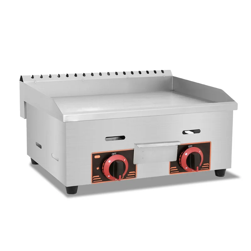 Rueda Doka comercial, horno para asar a Gas al carbón, puesto de escritorio, equipo de calamar Teppanyaki, máquina para panqueques, hornear fideos fríos