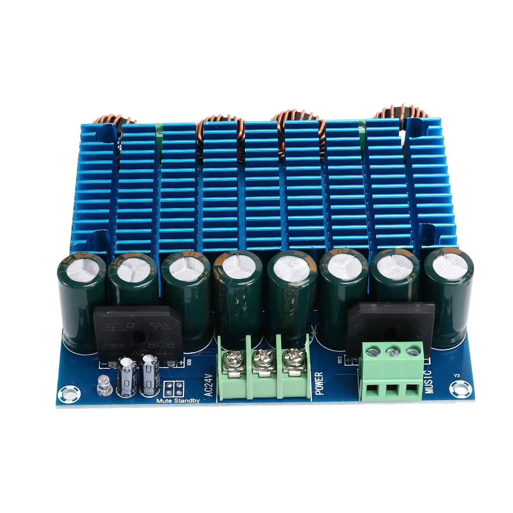 TDA8954TH High Power Hifi Digital Fever Power Amplifier Board 420W + 420W 2.0 Class D Power Audio Amplifier Board