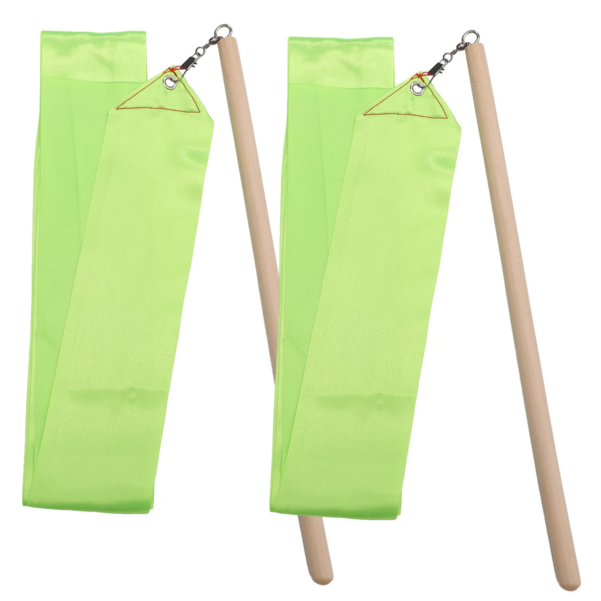 

2Pcs Colorful Rhythmic Gymnastics Ribbon Durable 2m Dance Ribbon Streamer for Gymnastics Training Twirling