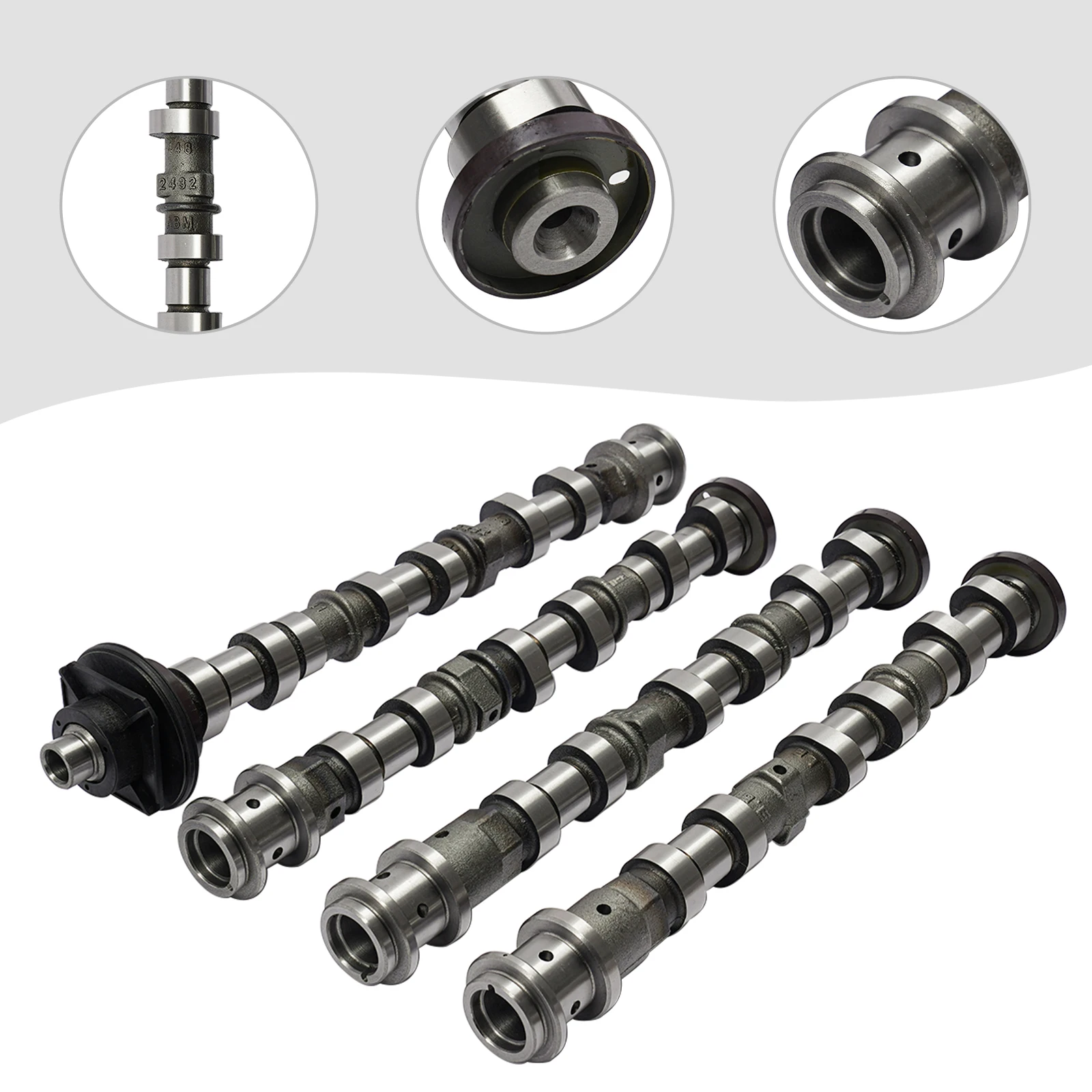 

4pcs Engine Camshafts Fit for 2011-18 Jeep Dodge Chrysler Ram 3.6L 5184377AG 5184378AG 5184379AG 5184380AG
