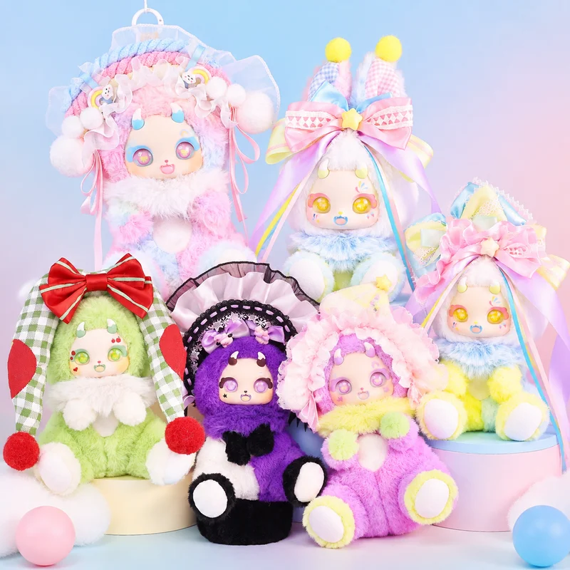 Boboco V2 Enigma Wonderland Plush Blind Box Cute Soft Fluffy Stuffed Doll Mystery Box Collectible Kawaii Figure Room Decor Gifts