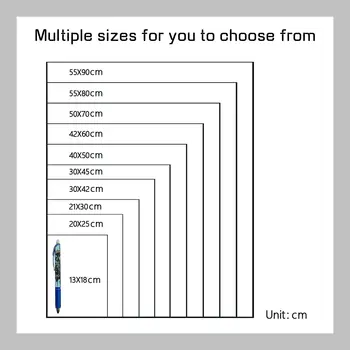 Japonské horké prodejní anime Naruto plátno plakát bezrámový e-sporty pokoj zeď ložnice noční pozadí dekorace malba jádro 10 nejlepší prodej plakát s Narutem - №7