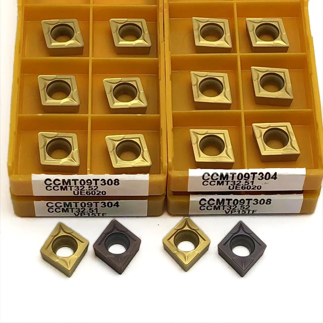 

Вставка из цементированного карбида CCMT09T304 VP15TF CCMT09T308 VP15TF, инструмент для внутренней обточки CCMT 09T304 CCMT09T308, детали для ЧПУ