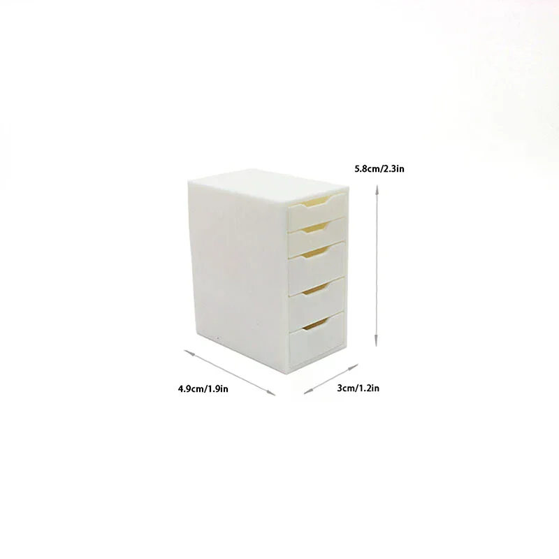 دمية أثاث صغير درج نمط خمسة درج خزانة السرير الجدول خزانة الرف خزانة نموذج دمية الأثاث اللعب #4