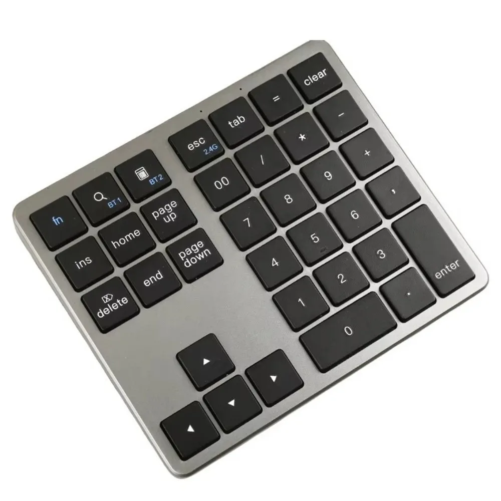 2.4Ghz Wireless Numeric Keypad Bluetooth Dual Mode K35 Model Dual Mode Keypad USB C Rechargeable for for Windows Android iOS