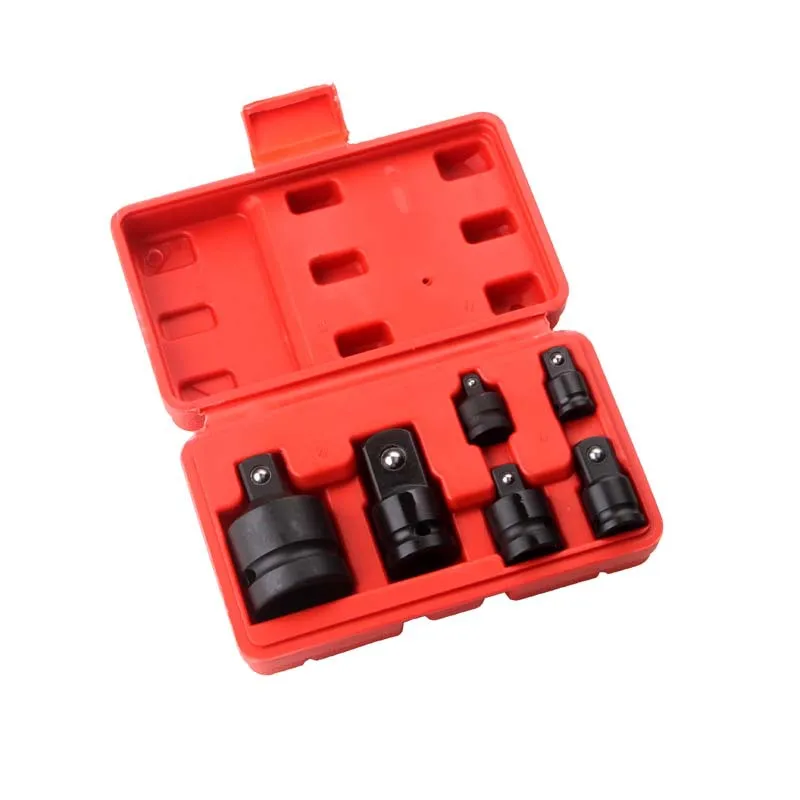 

Pneumatic Conversion Head 8-piece Conversion Head Sleeve Black 1-3/4 - 1/2-3/8-1/4 Wind Gun Sleeve Conversion