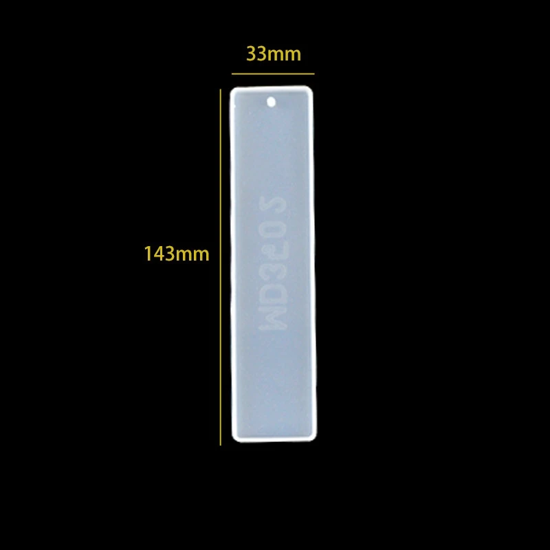 Moule rectangulaire en résine pour marque-page, moule en silicone vierges, manuel, bricolage, élection en cristal, xy UV