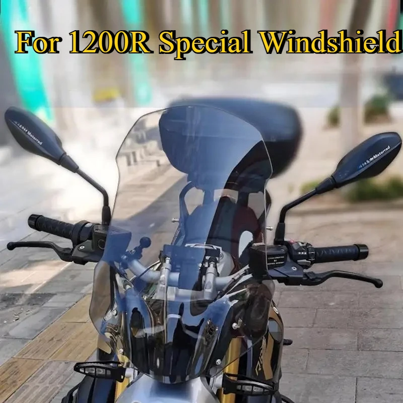 For BMW R1200R Motorcycle Front Windshield Modification Accessories Heightened Chest Protector Wind Protection Device Deflector
