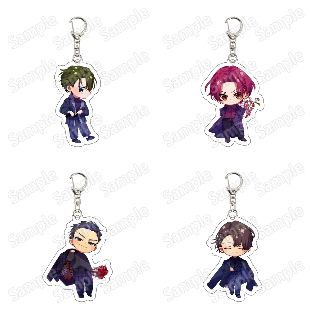 Anime Sasaki and Miyano Acrylic Stand keychain Figure 6CM Chibi Sasaki Shuumei Miyano Yoshikazu Desktop Decoration Merch Gift fo