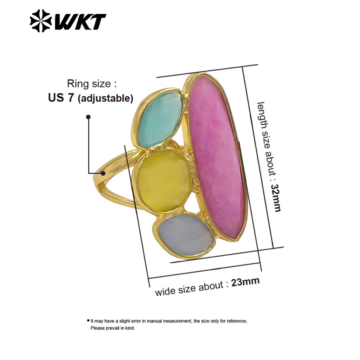 

​ Кольцо WT-R580 «Кошачий глаз» с позолотой из настоящего золота 18 карат для женщин, размер US7, для мероприятий на красной дорожке