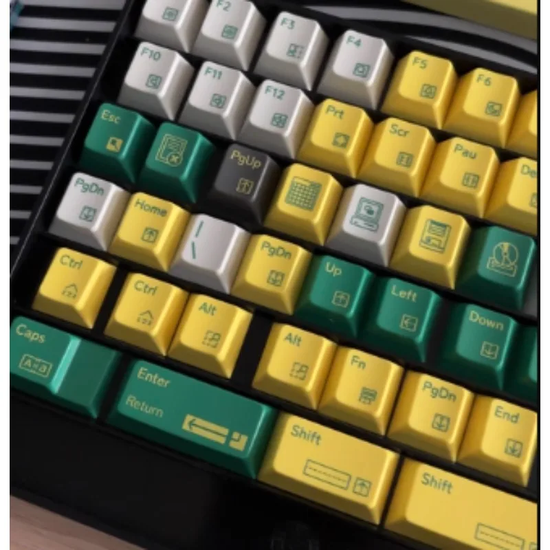 

New Arrival Rainbow G3 Custom Artisan Keycaps - Cherry Profile UV Printed ABS Full Customization for Mechanical Keyboards