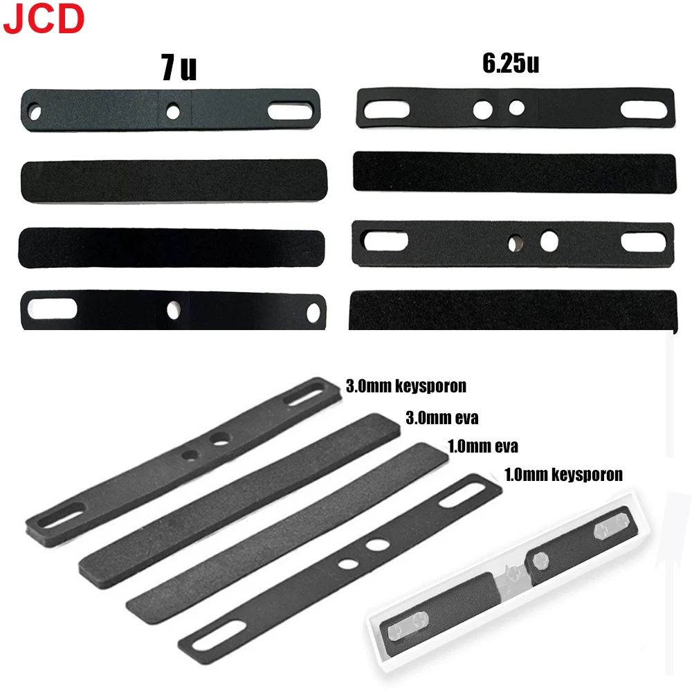 

4PCS/Set Mechanical Keyboard Spacebar Keycaps Sound Insulation Foam Noise Absorbing Cotton for DIY 6.25U 7U Space Bar Mute Tools