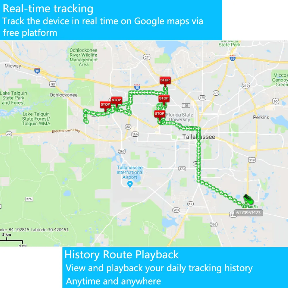 SinoTrack ST-901AL 4G+2G GPS 추적기 3대 실시간 추적 장치 무료 플랫폼 및 앱 알람 포함