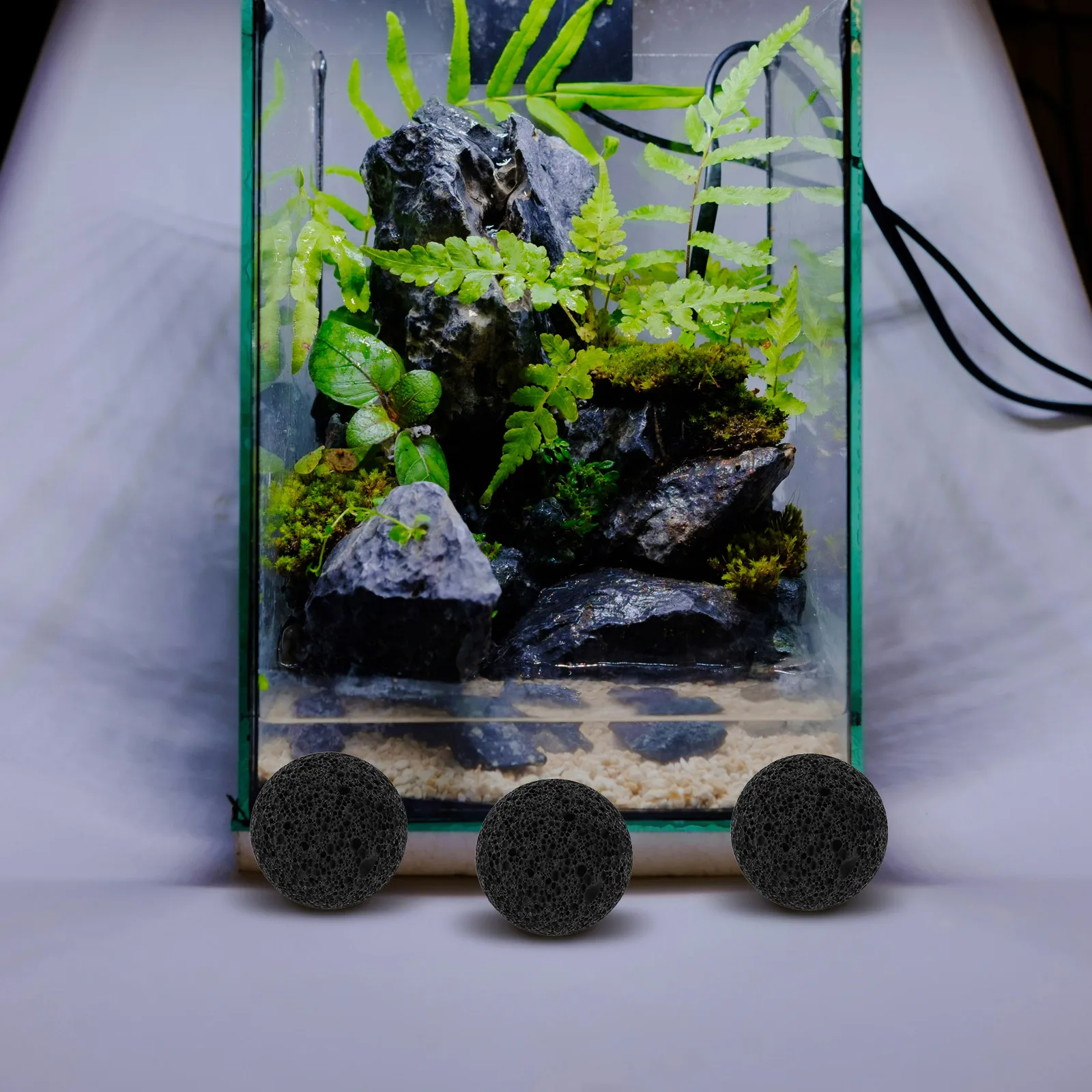

Filter Volcanic Rock Decorative Pebbles Aromatic Black Essential Oil Lava Stone