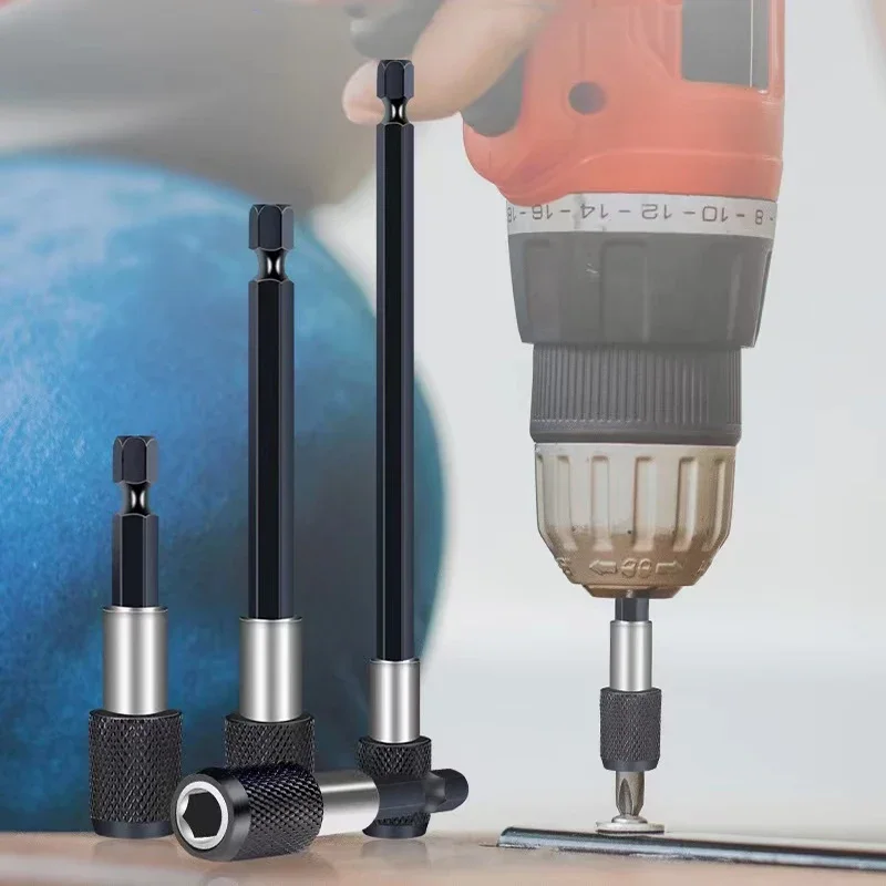 Electric drill driver lengthened quick transfer rod bit extension rod hexagonal quick release self-locking extension rod