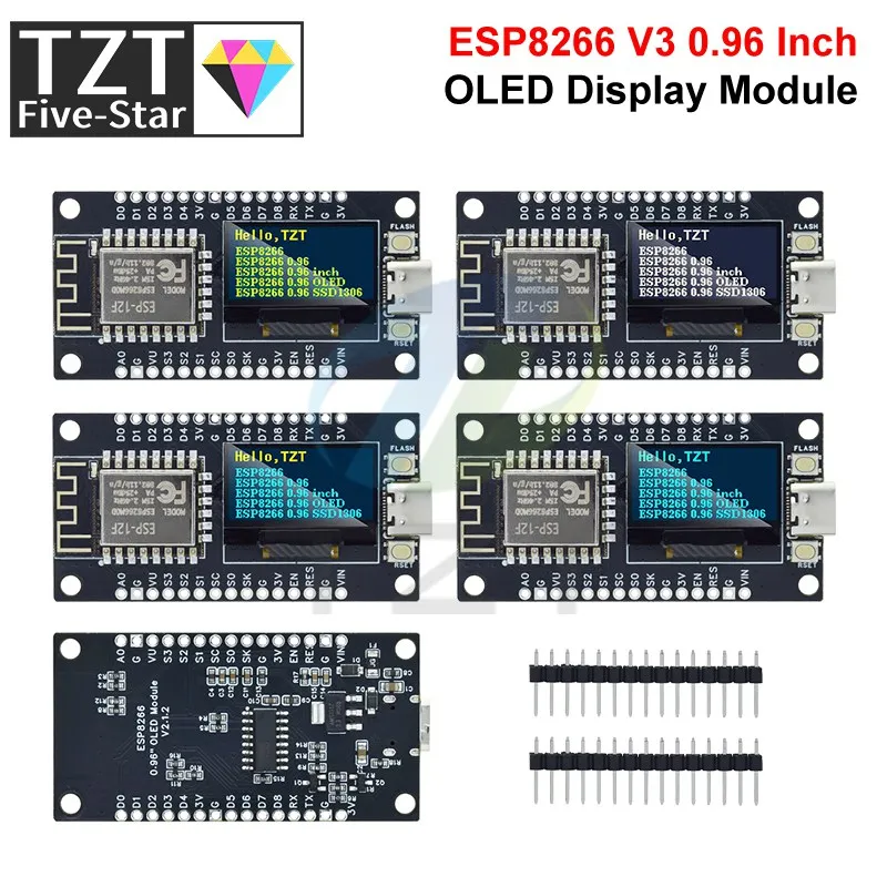 NodeMCU Lolin V3 Module ESP8266 ESP-12F WiFi with USB-C connector WiFi