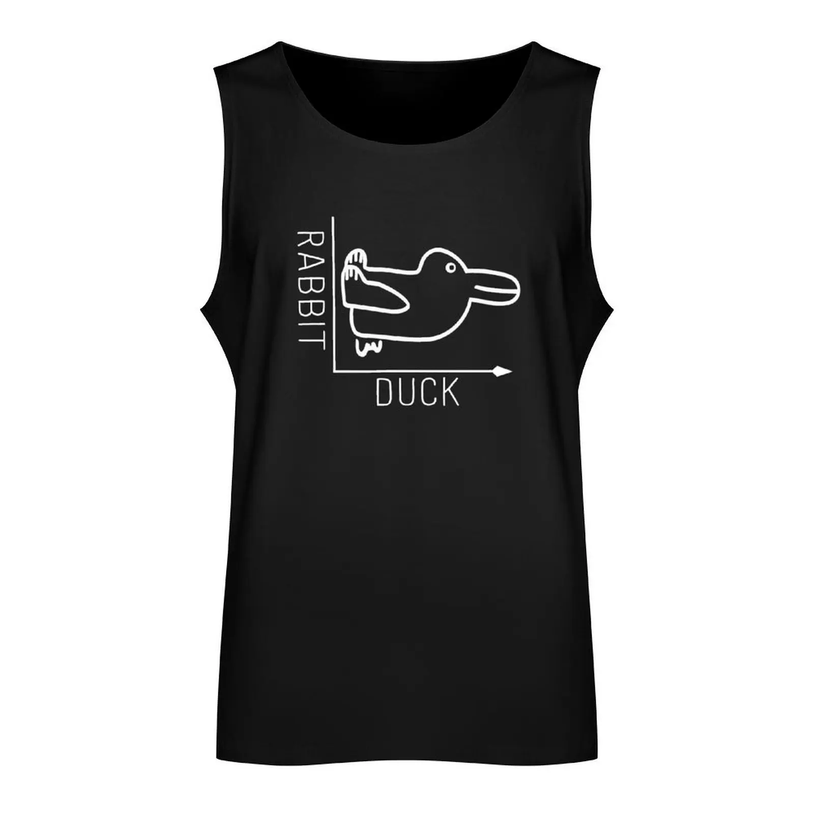 Wittgenstein Rabbit Duck Illusion Tank Top Men's clothes gym clothes man Men sleeveless tee