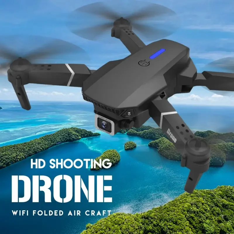 2025 E88Pro RC الطائرة بدون طيار 4K المهنية مع 3 بطارية 1080P زاوية واسعة HD كاميرا طوي هليكوبتر WIFI FPV الارتفاع عقد لعبة هدية #2