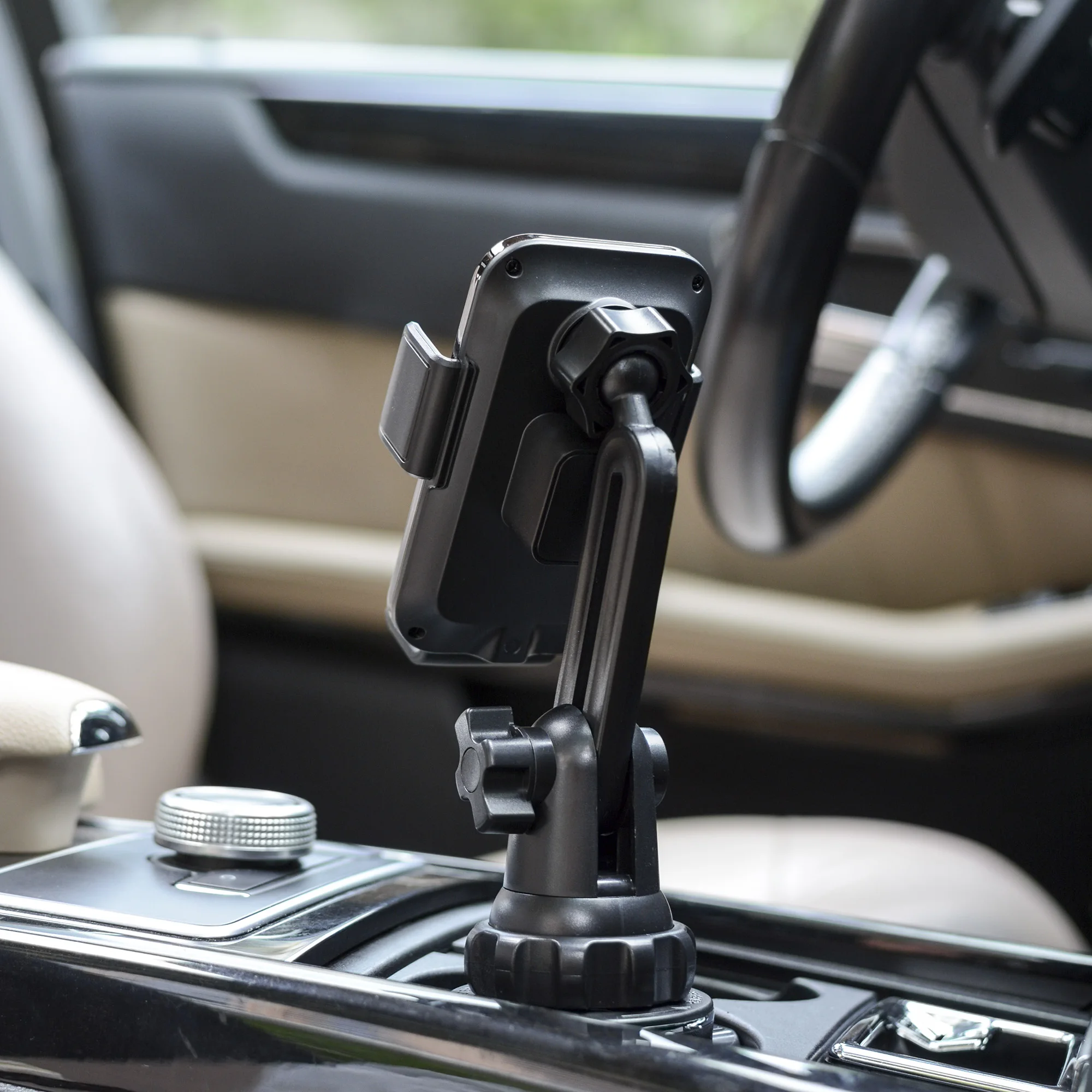 Universal Car Cup Phone Holder Mount Qi Wireless Fast Charger  Automatic Infrared Smart Sensor Clamping Mount Stand