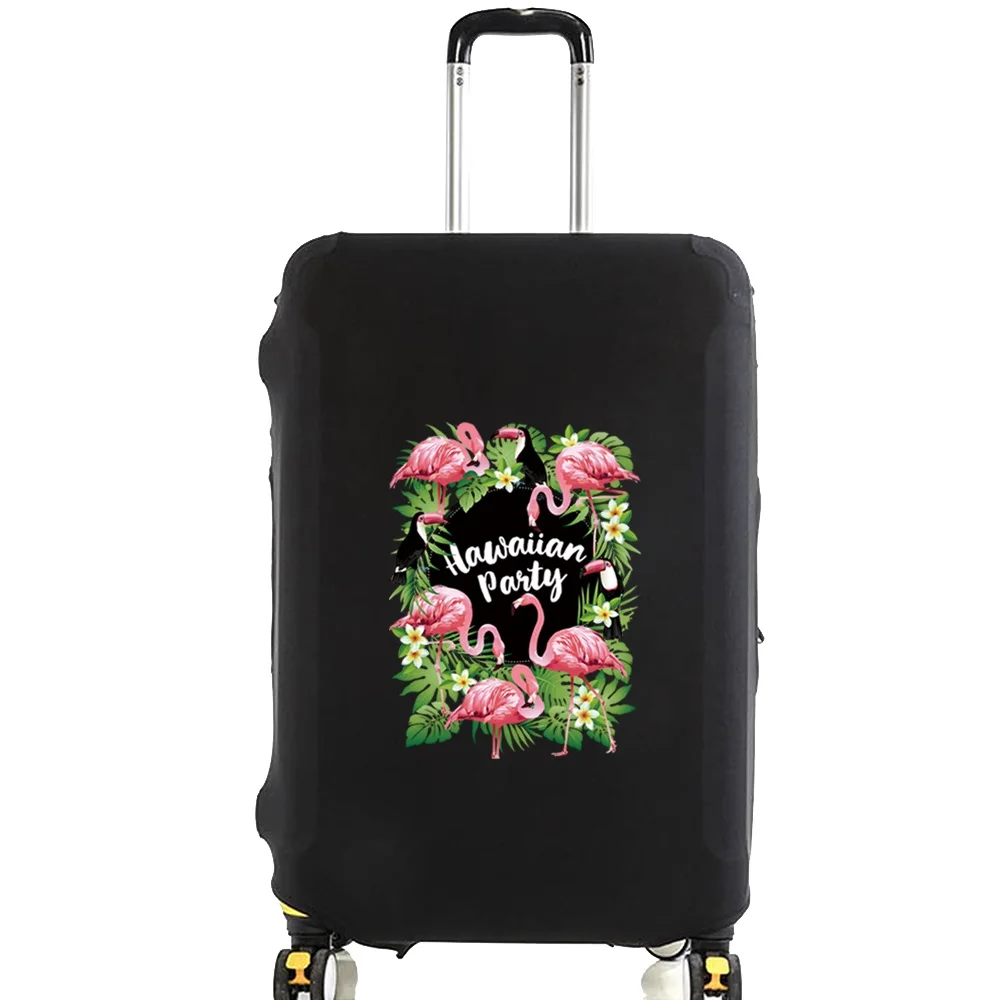 Elasticity Travel Luggage Cover for 18-32 Inch Flamingo Print Traveling Essentials Accessories Trolley Protective Suitcase Case