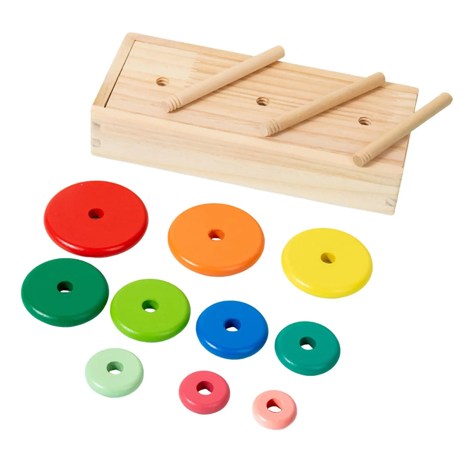 Stapelspielzeug, Teaser von intellektuellen Kindern, Lernspielzeug, bunter Turm, zum Spielen, DIY-Spiel für 1–3 Personen