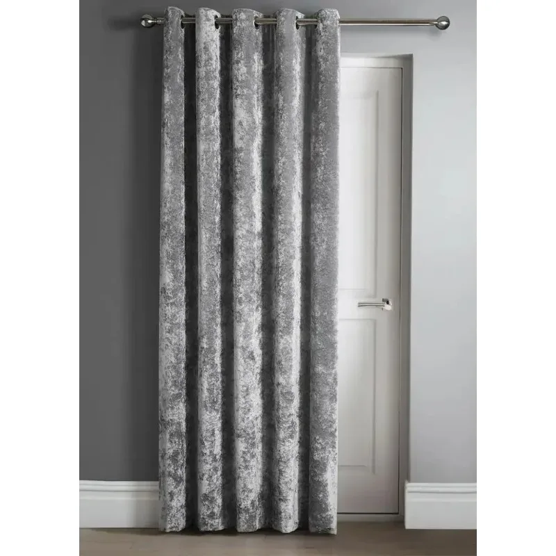 Luxury Crushed Velvet Curtains for Living Room Bedroom Dining Custom Size Fashion Nature Vertically Thicken Solid Color Decor