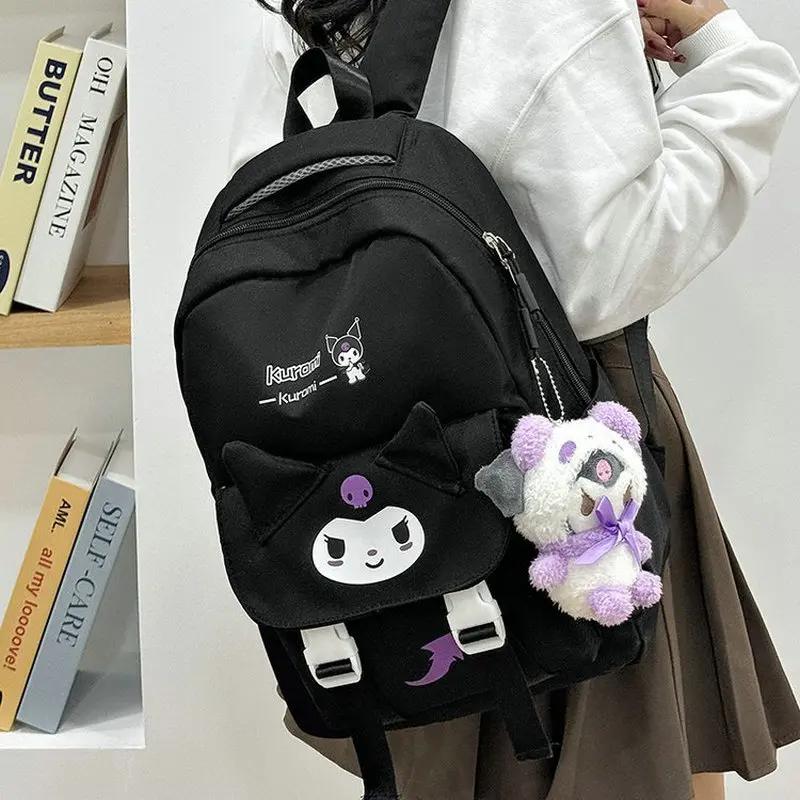 Anime Mochila de Brinquedo de Pelúcia para Crianças, Cinnamoroll Schoolbag, Grande Bolsa de Computador, Estudante Kawaii, Menina e Menino